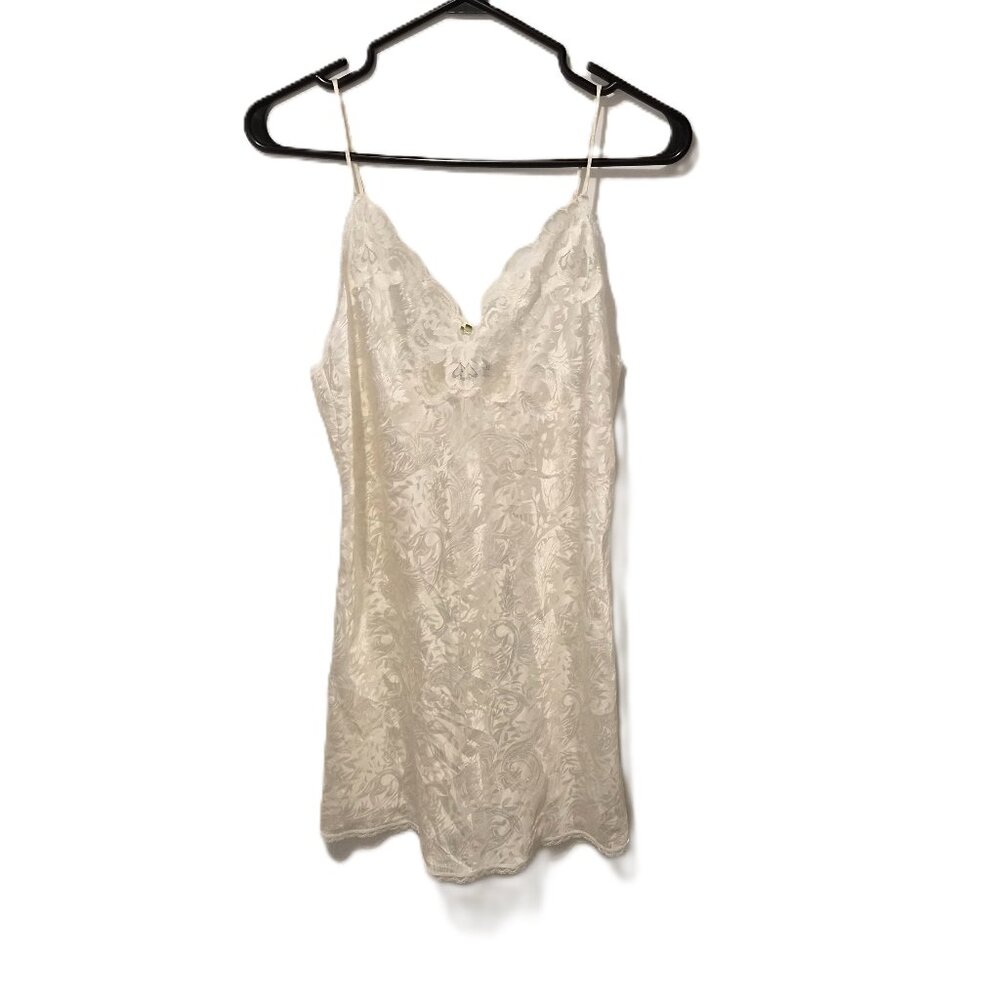 VTG Lucie Ann II Lace Slip Made in USA Size M Romantic Boudoir Fairycore Feminin